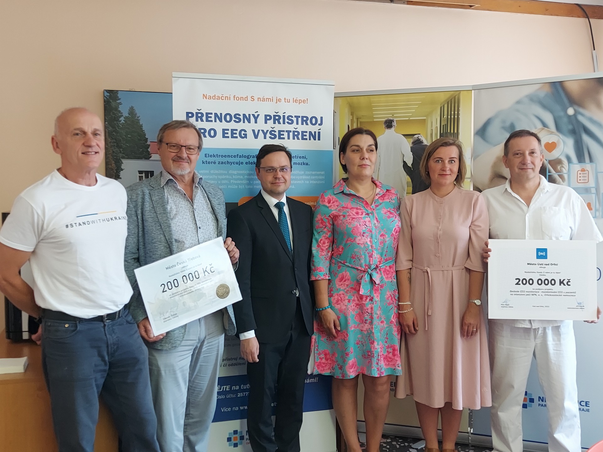 Orlickoústecká nemocnice obdržela finanční dary od měst Ústí nad Orlicí a Česká Třebová